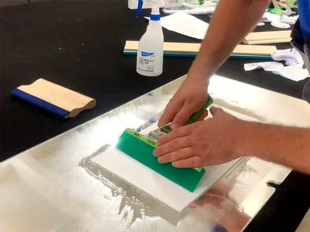 Lama din silicon verde pentru racleta 1