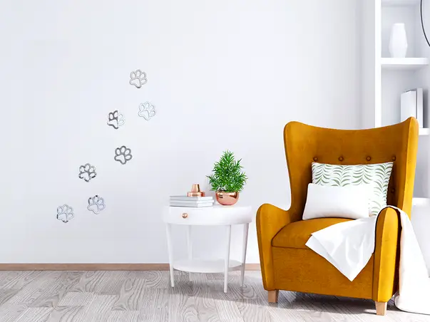 Oglinda argintie model labute pisica v3