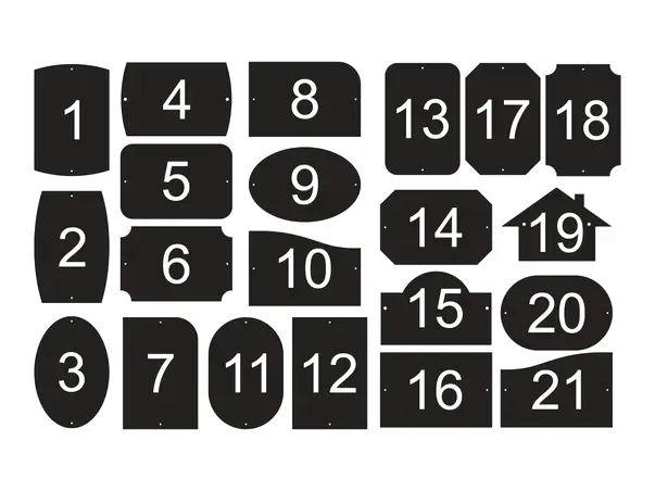 Placuta adresa model gri brushed 7