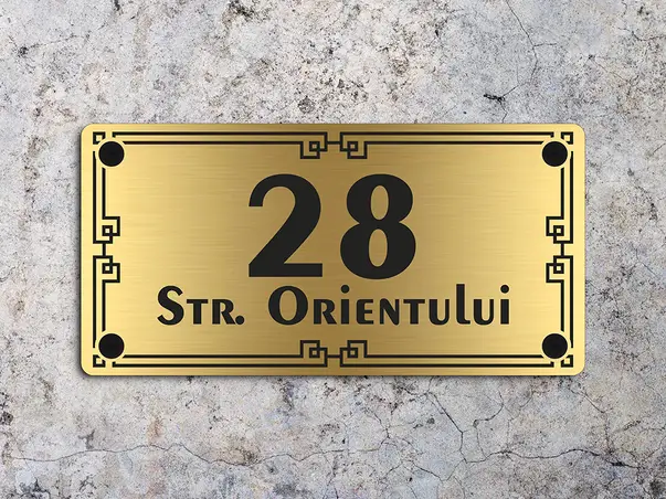 Placuta adresa model riental x1