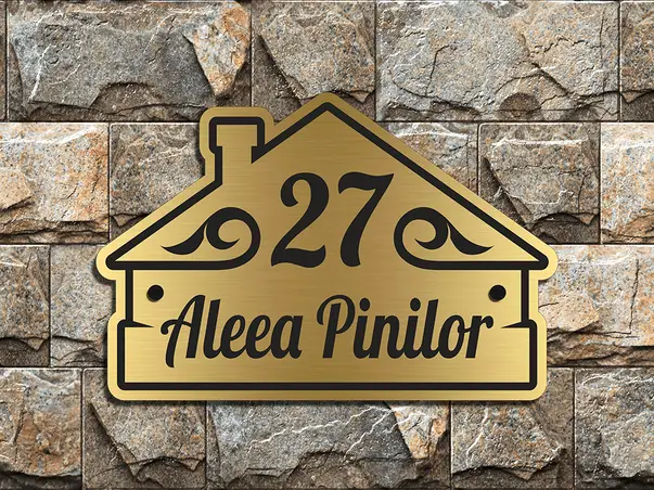 Placuta adresa model vasuta cursiv v1
