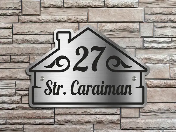 Placuta adresa model vasuta cursiv v2