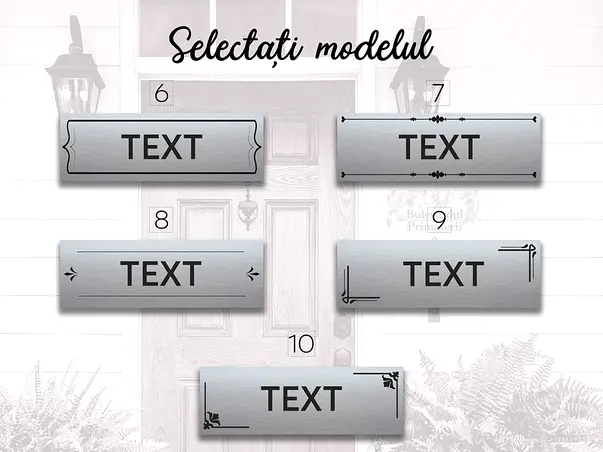 Placuta gravata personalizata pentru birouri spatii comerciale firme si institutii 4