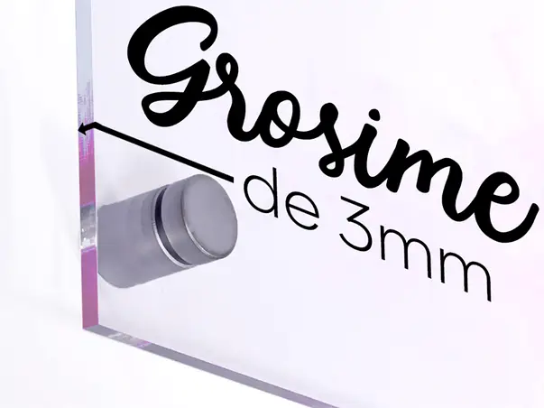 Placuta indicatoare pentru toaleta din acril transparent 4