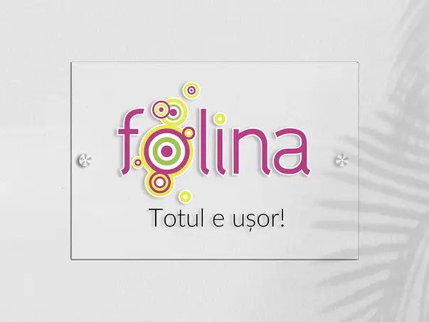 Placuta personalizata cu doua distantiere model Folina simulare