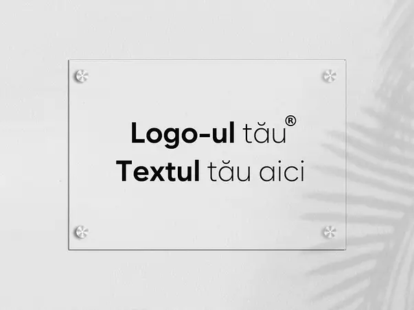 Placuta personalizata cu patru distantiere