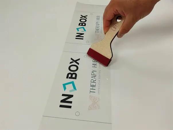 Racleta din lemn cu cap din pasla moale RACWOOD07 3