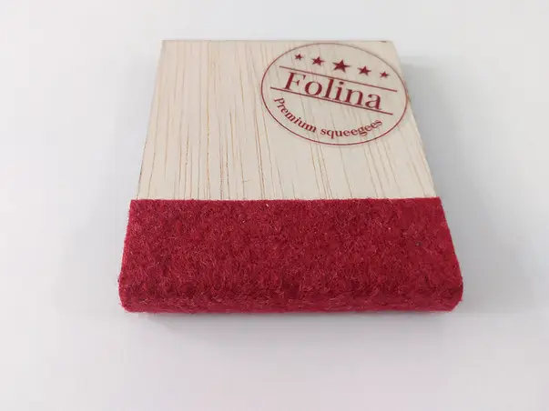 Racleta din lemn cu cap din pasla moale RACWOOD09 2