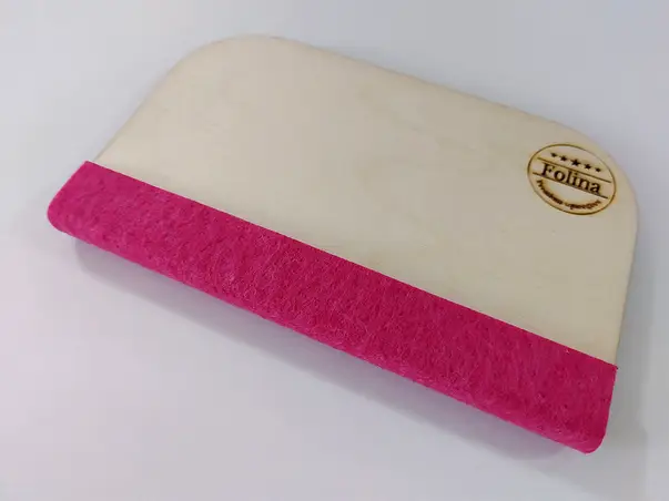 Racleta din lemn cu cap din pasla moale groasa 1