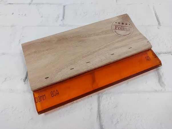 Racleta din lemn cu cap din silicont tare RACWOOD11 2