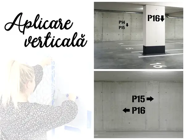 Sabloane de semnalizare cu cifra sau litera pentru marcaje orizontale sau verticale s4