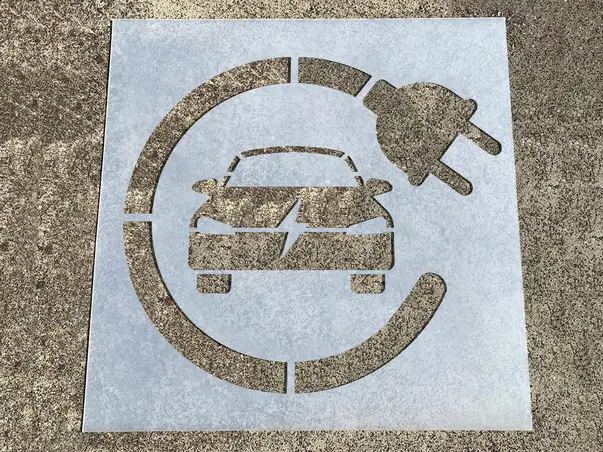 Sablon de semnalizare pentru statiile de incarcare vehicule electrice s6