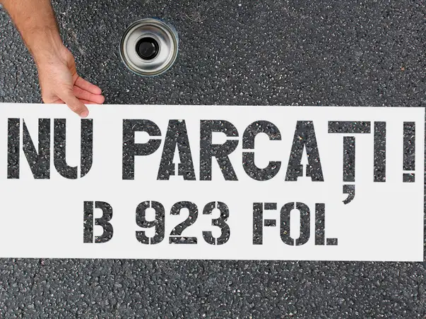 Sablon nu parcati nr inmatriculare