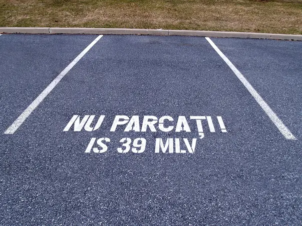 Sablon nu parcati nr inmatriculare
