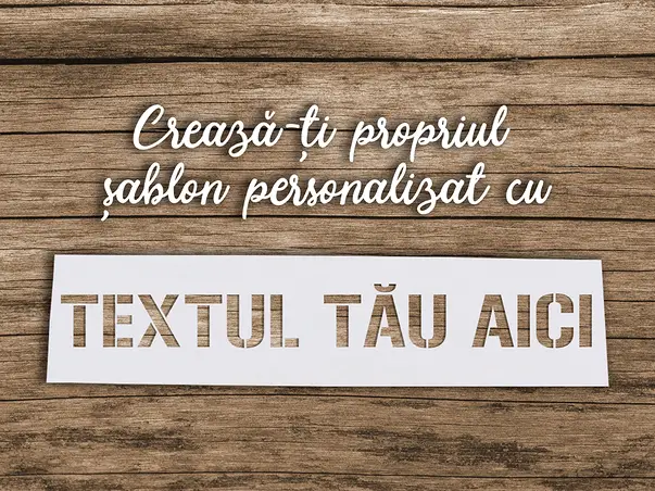 Sablon semnalizare personalizat la comanda cu textul tau font la alegere reutilizabil s1