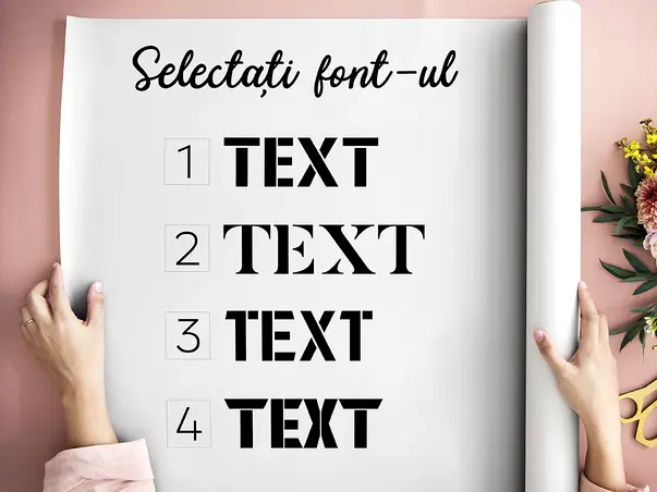 Sablon semnalizare personalizat la comanda cu textul tau font la alegere reutilizabil s2