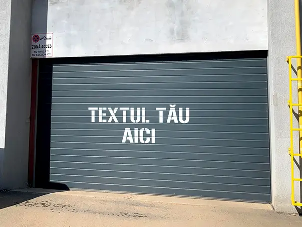 Sablon semnalizare personalizat la comanda cu textul tau font la alegere reutilizabil s4