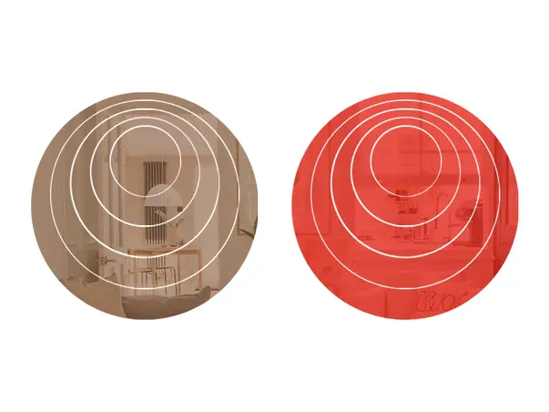 Set 2 bucati SOC7 rosu   bronz simulare