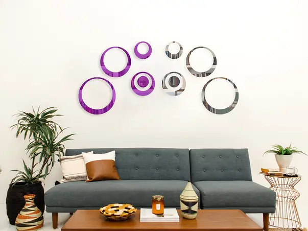 Set 2 bucati SOC7 violet   argintiu simulare 1