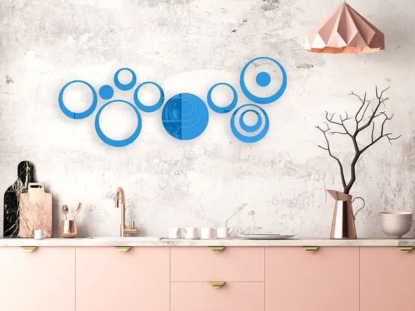 Set 3 bucati SOC7 albastru simulare 5