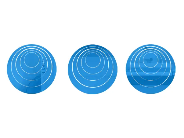 Set 3 bucati SOC7 albastru simulare