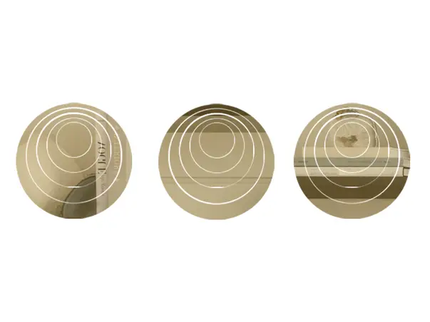 Set 3 bucati SOC7 auriu simulare