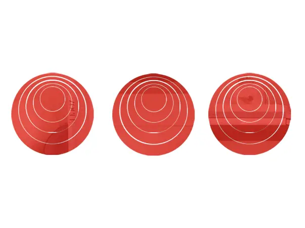 Set 3 bucati SOC7 rosu simulare