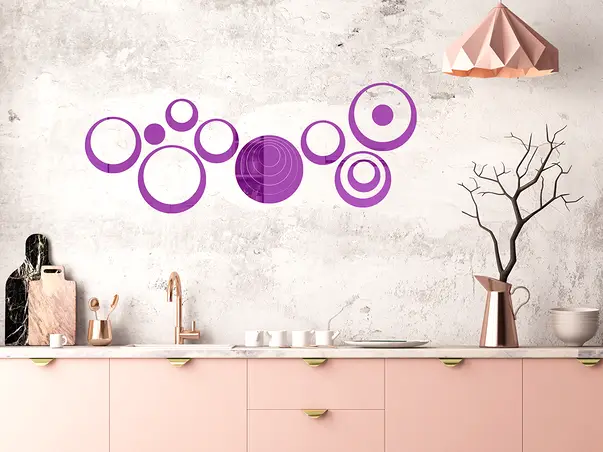 Set 3 bucati SOC7 violet simulare 3