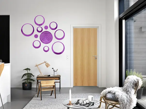 Set 3 bucati SOC7 violet simulare 5