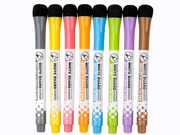 Set de markere magnetice pentru tabla cu burete inclus 1