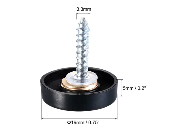 Set de suruburi cu capac cromat negru 2