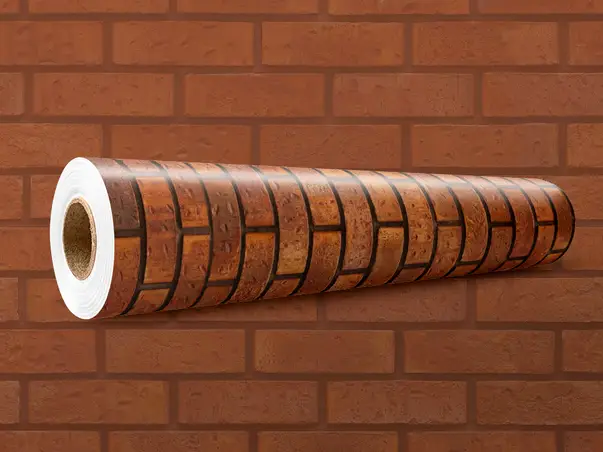 Simulare autocolant caramida rosie 1