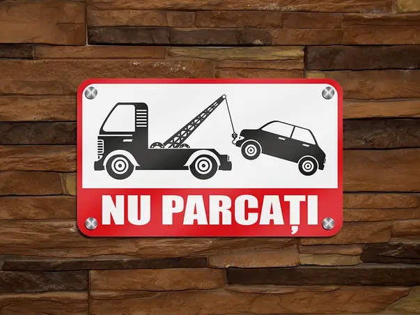 Simulare indicator nu parcati ridicare auto 1