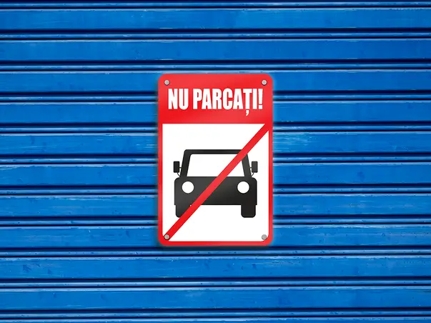 Simulare indicator nu parcati vertical auto 1