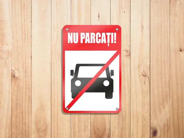 Simulare indicator nu parcati vertical auto 4