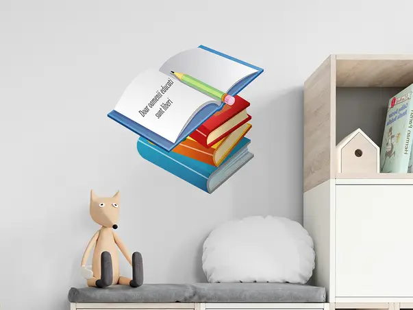 Simulare sticker citate carte b1