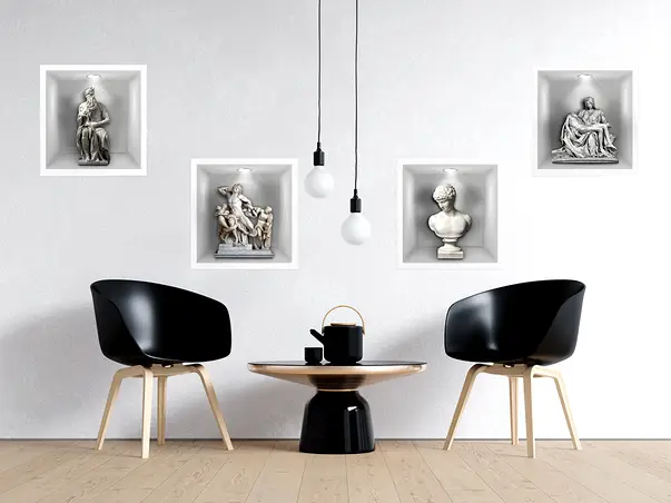 Sticker 3D nisa statui simulare 4