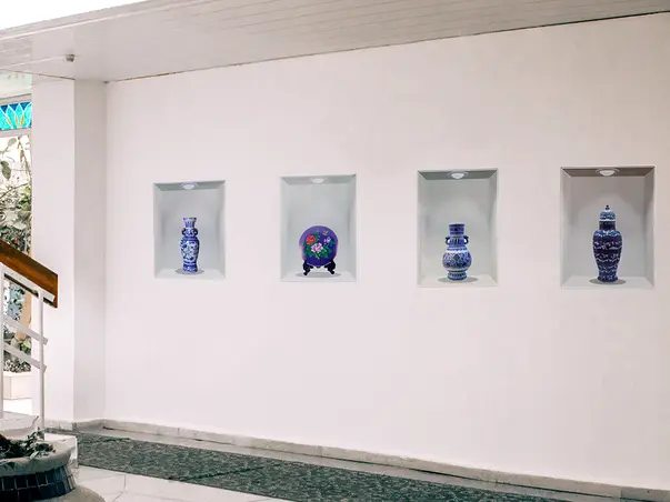 Sticker 3d ceramica albastra