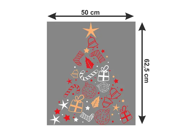 Sticker craciun brad prezentare 1