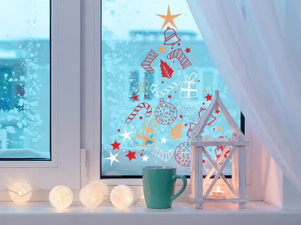 Sticker craciun brad simulare 1