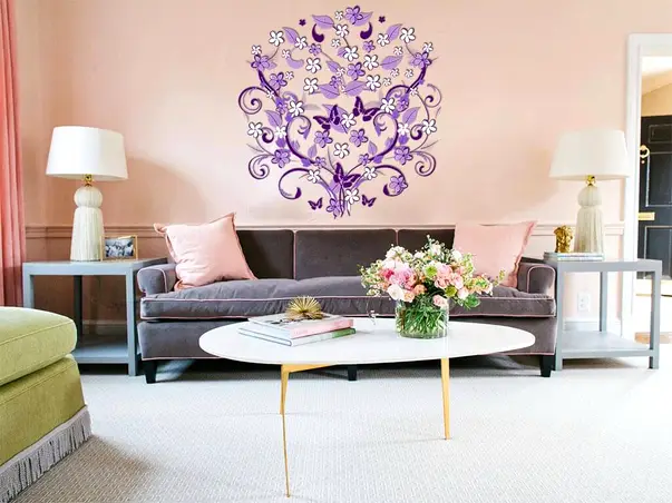 Sticker decorativ model floral Violeta