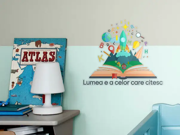 Sticker educativ copii model multicolor carte y4