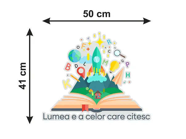 Sticker educativ copii model multicolor carte y5