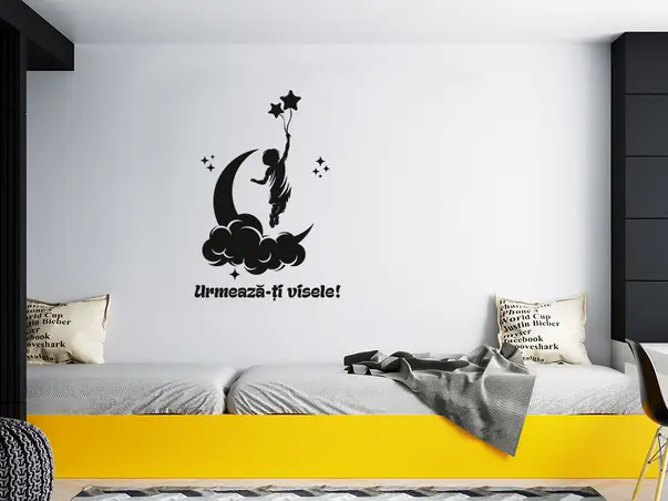 Sticker perete model copil urmeaza ti visele 1