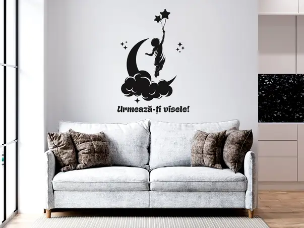 Sticker perete model copil urmeaza ti visele 2