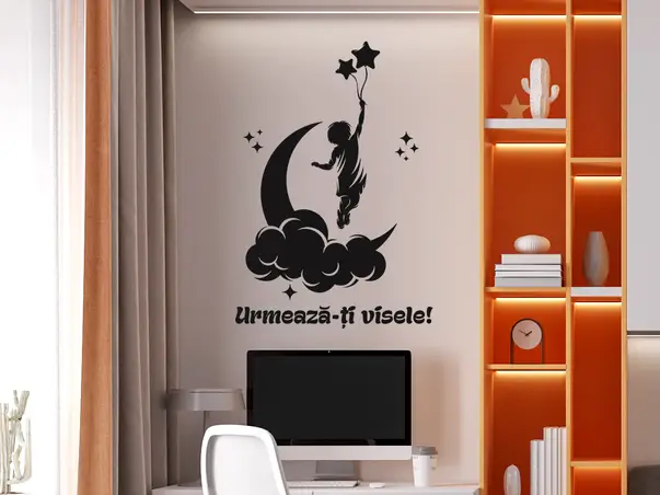 Sticker perete model copil urmeaza ti visele 4
