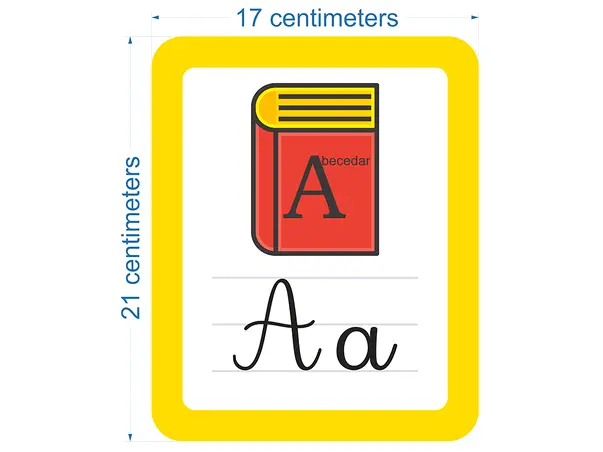 Sticker repozitionabil alfabet litere copii 1