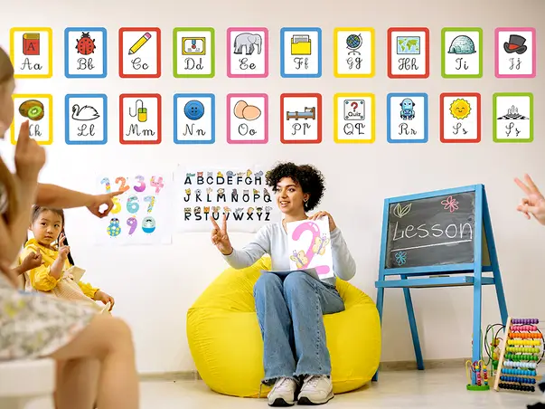 Sticker repozitionabil alfabet litere copii 4