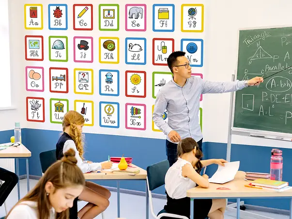 Sticker repozitionabil alfabet litere copii 5