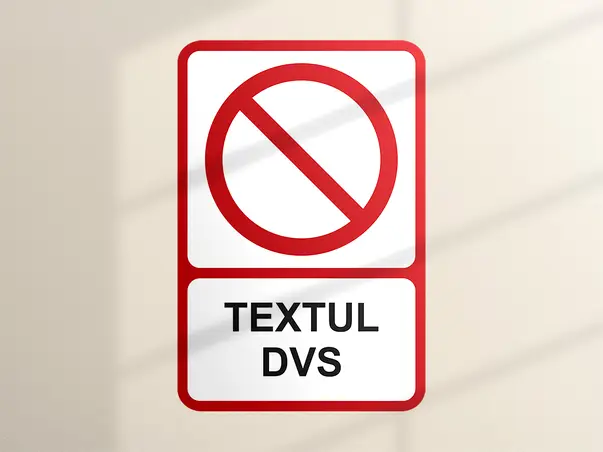 Sticker semnalistica personalizat rosu 1